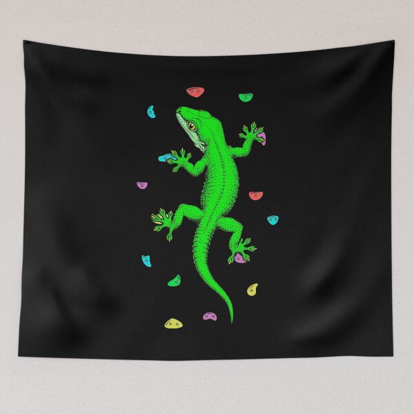 Item preview, Rock Climber Indoor Wall Climbing Gekko Gecko Funny Climbers designed and sold by GrandeDuc.