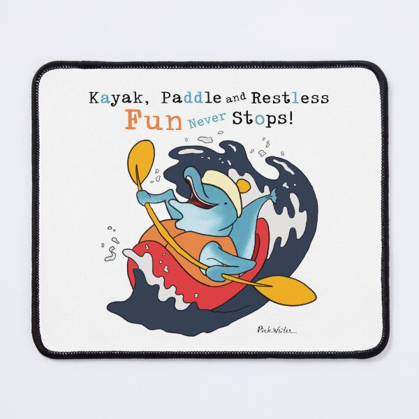 Item preview, Dolphin’s Kayak Paddle in Life Vest designed and sold by Pink Writer.
