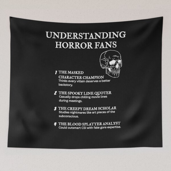 Item preview, Understanding Horror Fans – For Those Who Live for Frights – Black designed and sold by PsyFlow35.