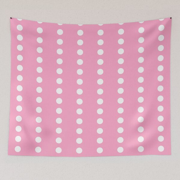 Item preview, White Line Polka Dots on Pink designed and sold by POLKAIWERX.