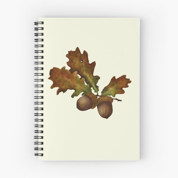 Item preview, Oak Leaf Botanical Art - Quercus Acorn Print designed and sold by Fiurdelin.