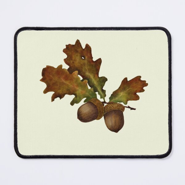 Item preview, Oak Leaf Botanical Art - Quercus Acorn Print designed and sold by Fiurdelin.