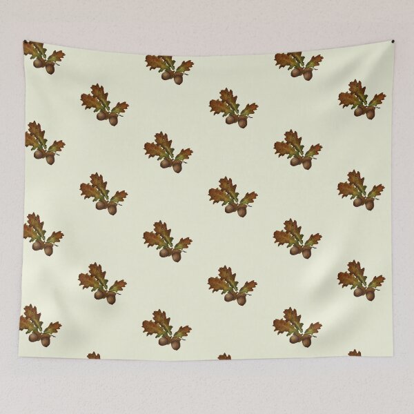 Item preview, Oak Leaf Botanical Art - Quercus Acorn Print designed and sold by Fiurdelin.