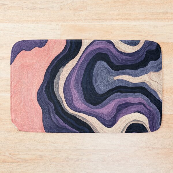 Item preview, Dreamy Coral and Indigo Marble Flow designed and sold by weirdfishes123.