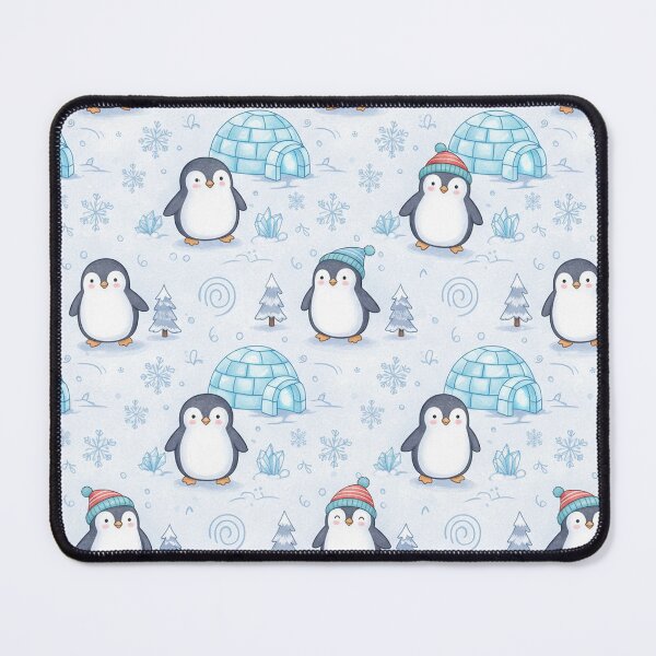 Item preview, Adorable Winter Penguins and Igloos designed and sold by Mary Spencer.