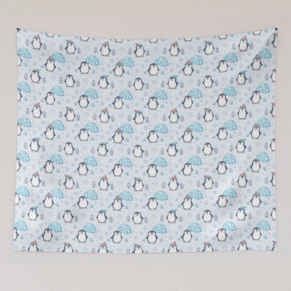 Item preview, Adorable Winter Penguins and Igloos designed and sold by Mary Spencer.