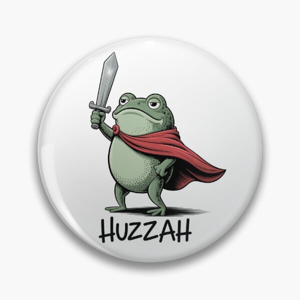 Item preview, Huzzah Frog  designed and sold by SlogariArt.