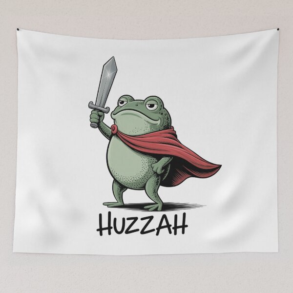 Item preview, Huzzah Frog  designed and sold by SlogariArt.