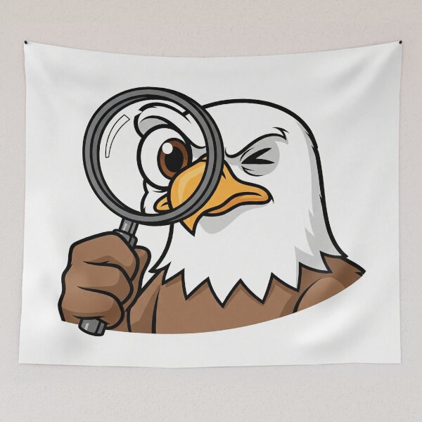 Item preview, Detective Eagle with Magnifying Glass designed and sold by TheResearchFile.