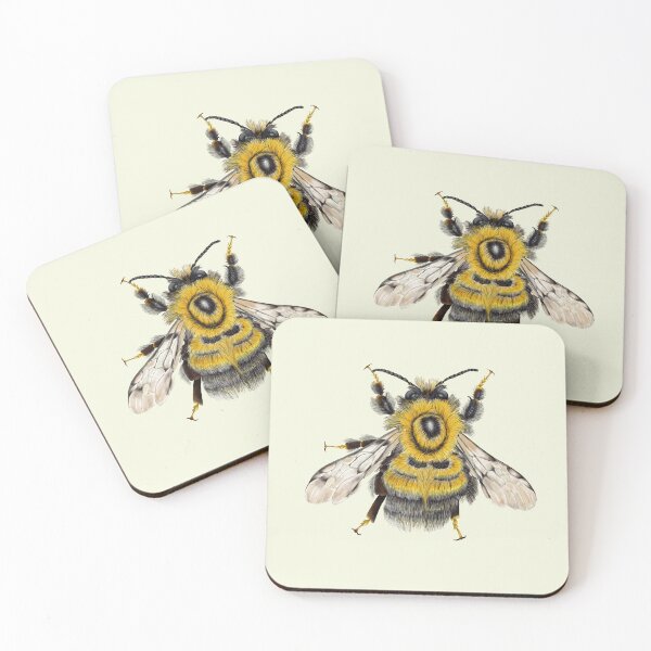 Item preview, Bumblebee Botanical Art - Pollinator Insect Print designed and sold by Fiurdelin.