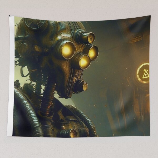 Item preview, Dark Sci Fi Droid - Sci Fi concept art designed and sold by Delerat7.