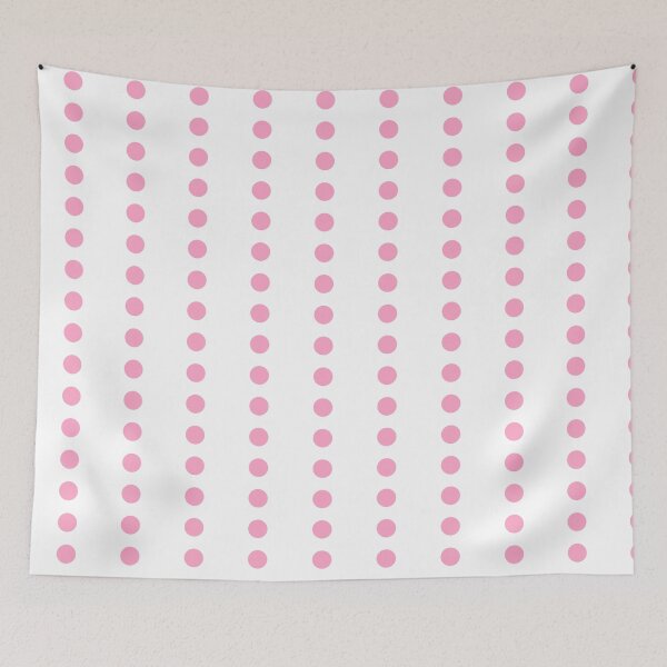 Item preview, Pink Line Polka Dots on White  designed and sold by POLKAIWERX.