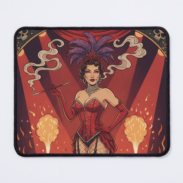 Item preview, Burlesque Fire Queen in Vintage Circus Style designed and sold by Spark2Seduction.