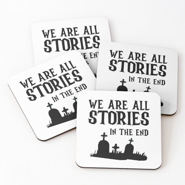 Item preview, We Are All Stories in the End Quote designed and sold by CleanDecor.