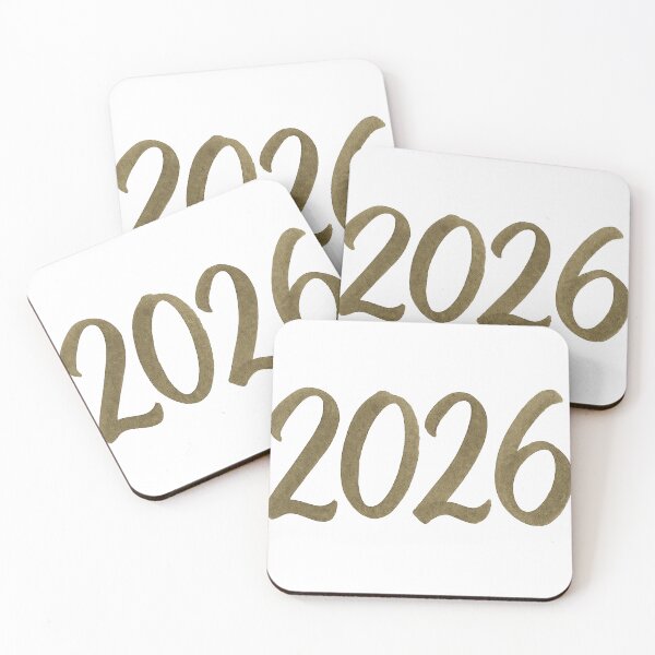 Item preview, Gold 2026 year typography on transparent background, Christmas and New Year theme, AI generated designed and sold by dvoevnore.