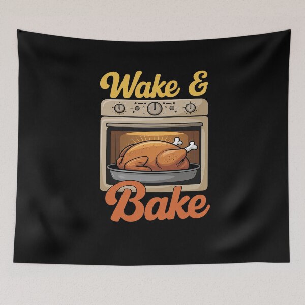 Item preview, Wake Bake Turkey Feast Meal Dinner Chef Funny Thanksgiving designed and sold by FranzFriesen.