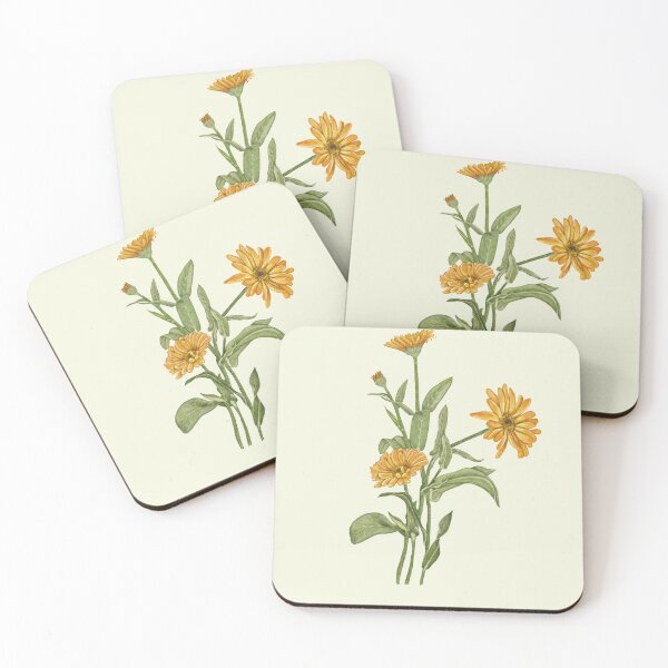 Item preview, Calendula Flower Botanical Art - Marigold Garden Print designed and sold by Fiurdelin.