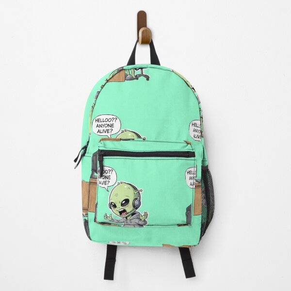 Item preview, Cute Alien Gamer – “HELLOOO?? ANYONE ALIVE?” – Funny Alien Gamer Sticker | Watercolor Alien Design designed and sold by EverStitchStudio ★★★★★.