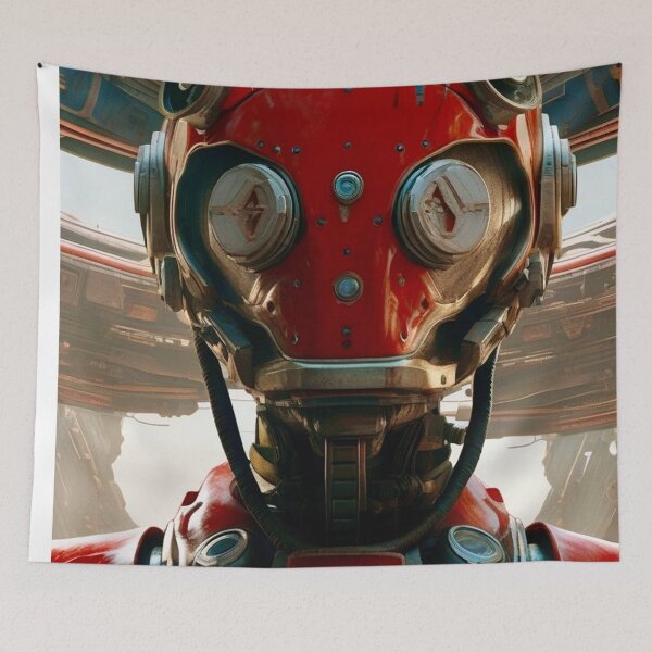 Item preview, Red Sci Fi Droid - Sci Fi concept art designed and sold by Delerat7.