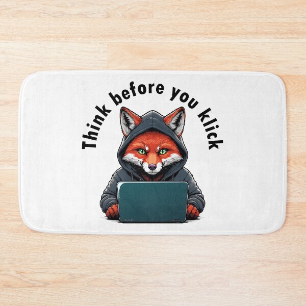 Item preview, Think before you click - Cyber Security designed and sold by HandicraftArt.