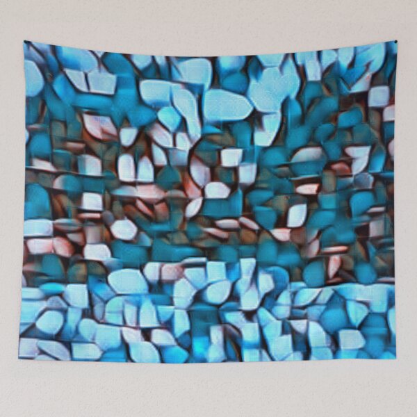 Item preview, Blue Stone Wall designed and sold by RiverDeeDesigns.
