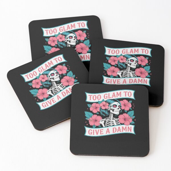 Item preview, Too Glam to Give A Damn Skeleton Sugar Skull Floral Hawaiian designed and sold by HaileyRobel.