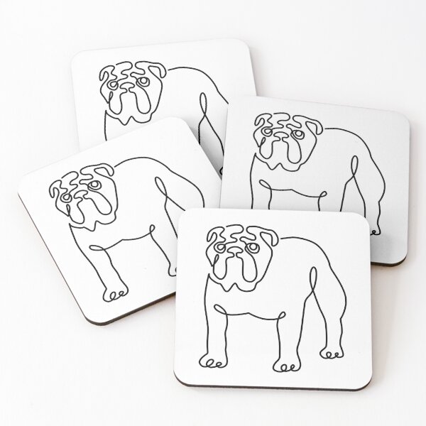 Item preview, English Bulldog Line Minimal  designed and sold by Huebucket.