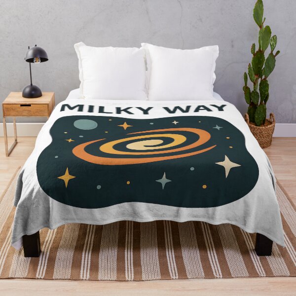 Item preview, Milky Way Galaxy Cartoon Design – Spiral Space Art for Dreamers. designed and sold by The-T-In-Retro.