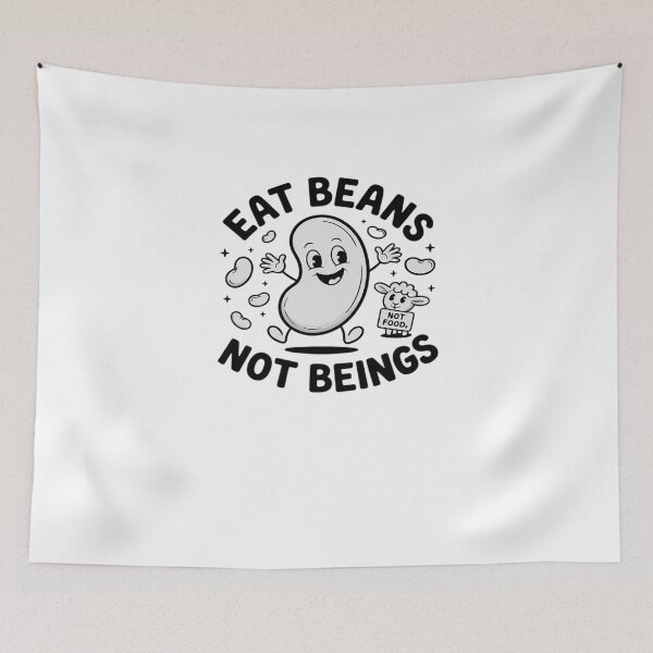 Item preview, Vegan Veganism Eat Beans Not Beings Lamb designed and sold by DrewLeuschke.
