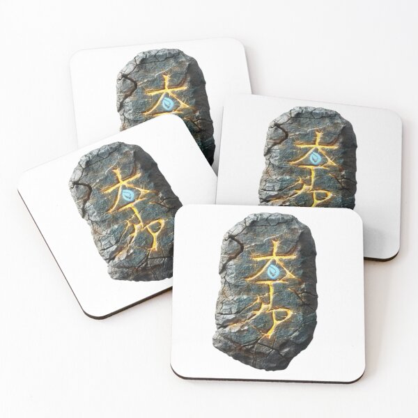 Item preview, Elemental Rune of Nature – Glowing Stone Symbol designed and sold by AlexLineArt.