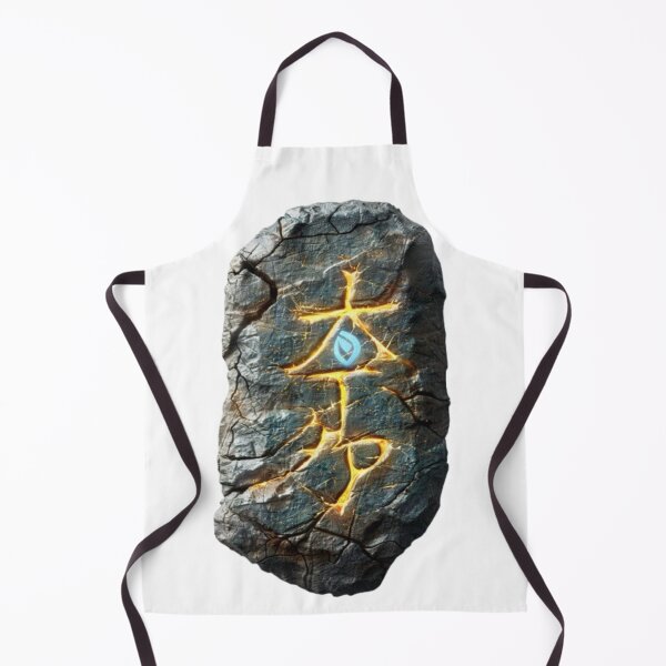 Item preview, Elemental Rune of Nature – Glowing Stone Symbol designed and sold by AlexLineArt.