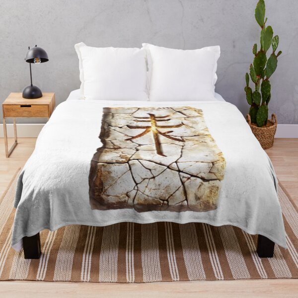 Item preview, Ancient Rune of Earthlight – Cracked White Stone Symbol designed and sold by AlexLineArt.