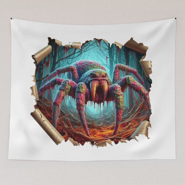 Item preview, Spotted greenish red spider covered with slime designed and sold by MadinaFatt.