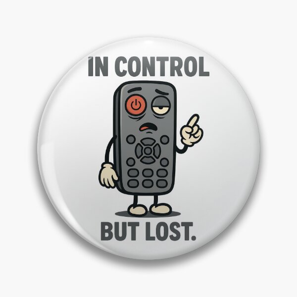 Item preview, In Control But Lost Funny Remote Pun Design designed and sold by TeeTimeTreasure.