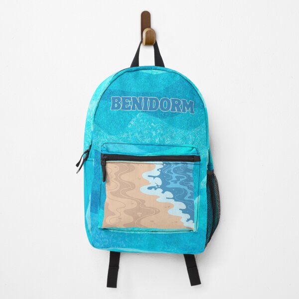Item preview, Benidorm ocean wave backpack  designed and sold by BritishDelights.