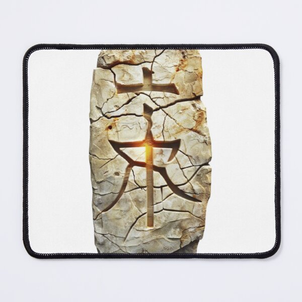 Item preview, Rune of Strength – Ancient Cracked Stone Symbol designed and sold by AlexLineArt.
