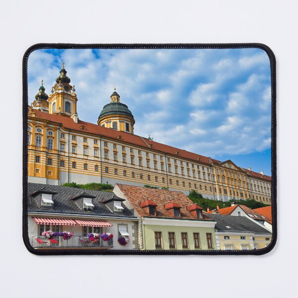 Item preview, Old town and Melk Abbey Monastery in Wachau valley, Austria designed and sold by goceris.