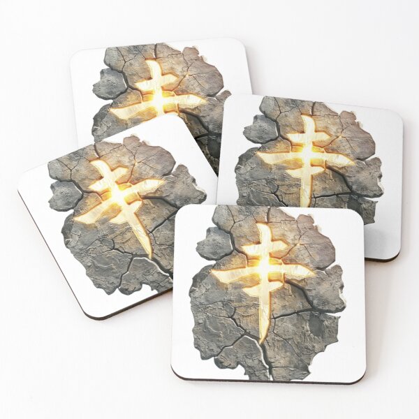 Item preview, Rune of Firelight – Glowing Ancient Stone Symbol designed and sold by AlexLineArt.