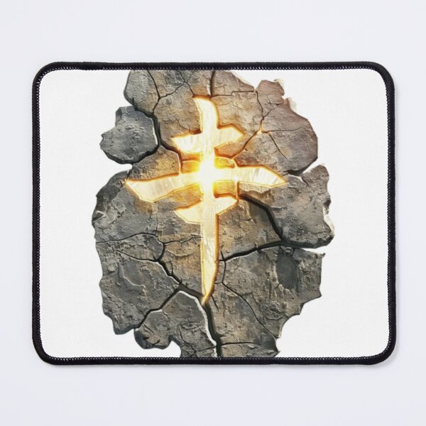 Item preview, Rune of Firelight – Glowing Ancient Stone Symbol designed and sold by AlexLineArt.