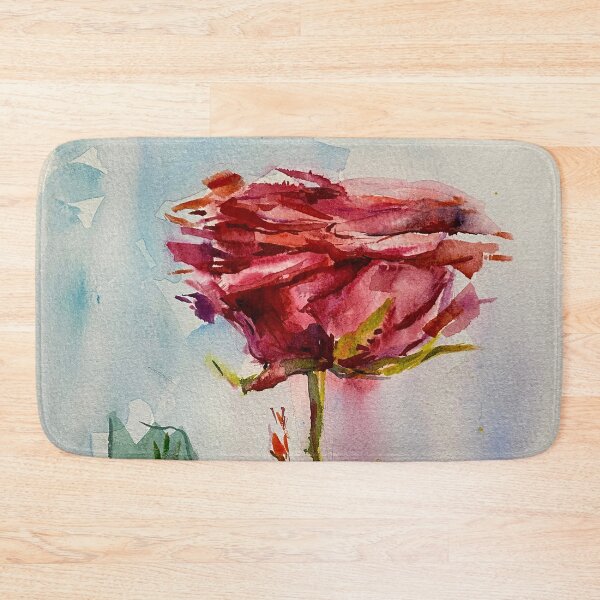 Item preview, A Delicate Watercolor Red Rose for a Romantic Mood. designed and sold by Elena Reutova.