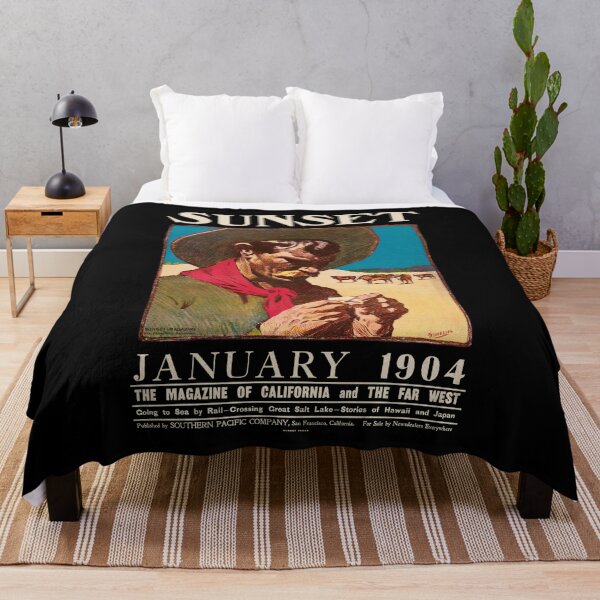 Item preview, Vintage Cowboy Sunset Magazine Cover. California & West. designed and sold by Shoot-The-Moon.