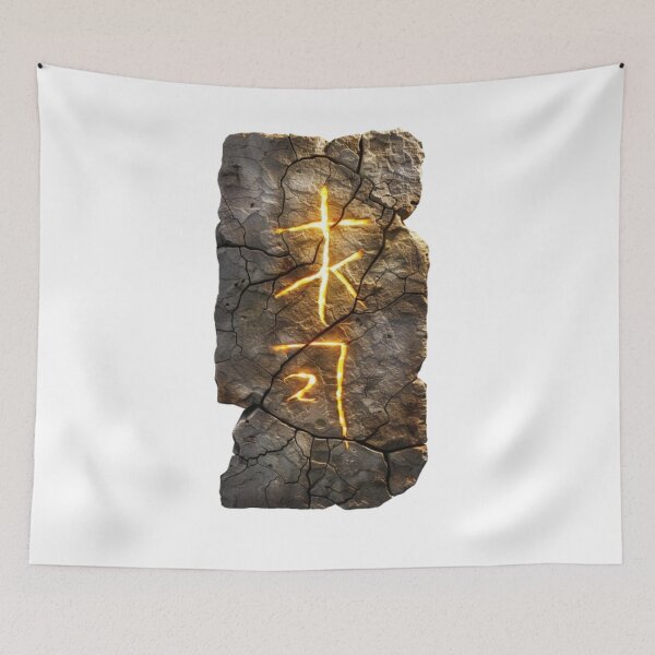 Item preview, Rune of Energy – Glowing Ancient Stone Symbol designed and sold by AlexLineArt.