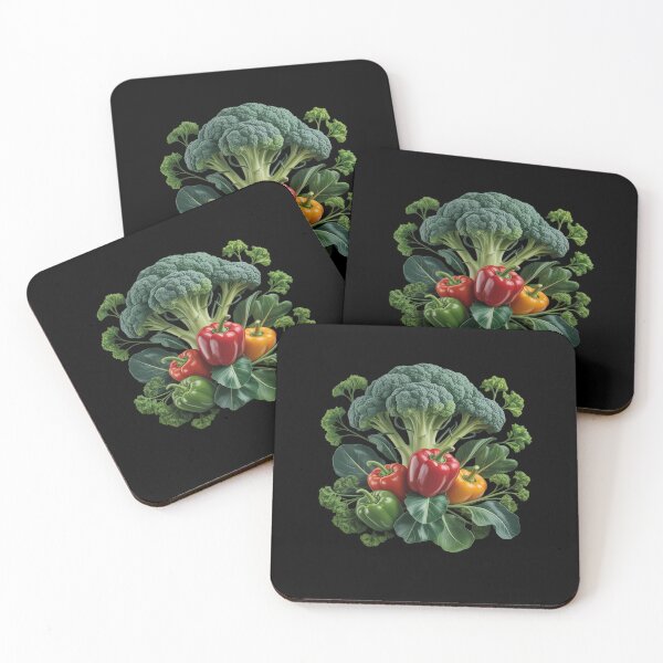 Item preview, Surreal Vegetable Landscape Hills Broccoli Peppers Sunset designed and sold by AmparoBoyle.