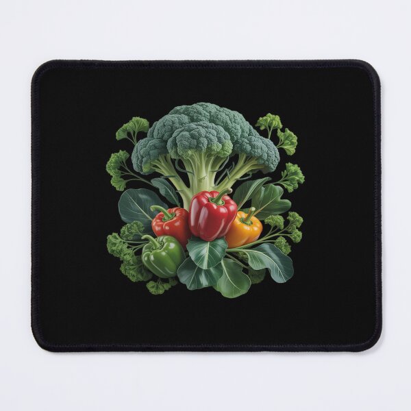 Item preview, Surreal Vegetable Landscape Hills Broccoli Peppers Sunset designed and sold by AmparoBoyle.