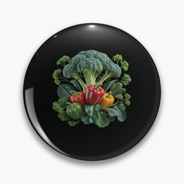 Item preview, Surreal Vegetable Landscape Hills Broccoli Peppers Sunset designed and sold by AmparoBoyle.