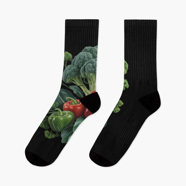 Item preview, Surreal Vegetable Landscape Hills Broccoli Peppers Sunset designed and sold by AmparoBoyle.