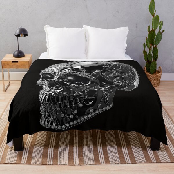 Item preview, Elegant Black Skull with Diamonds designed and sold by SweetRossel.