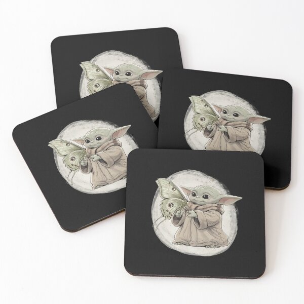 Item preview, YODA WITH SPANISH MOON MOTH (GRAELLSIA ISABELAE) designed and sold by LIS AND MELIVERSO.