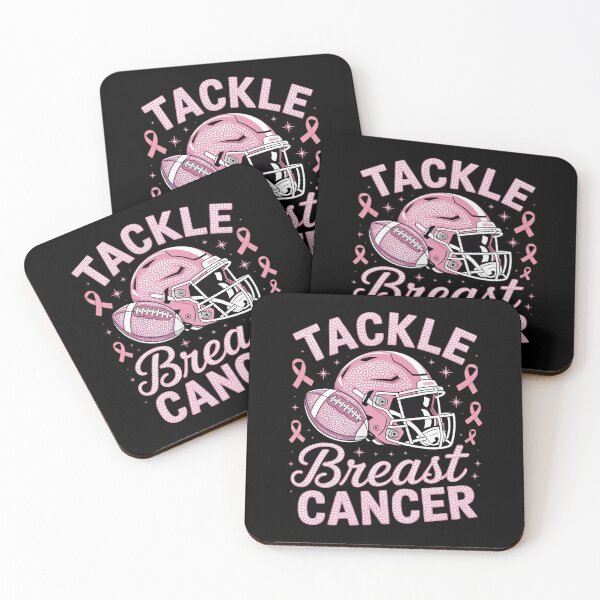 Item preview, Tackle Breast Cancer Awareness American Football Pink Ribbon designed and sold by RansomFlatley.
