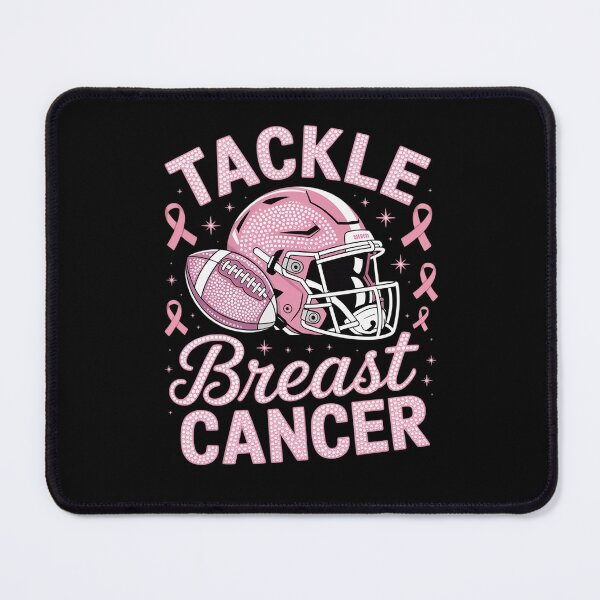 Item preview, Tackle Breast Cancer Awareness American Football Pink Ribbon designed and sold by RansomFlatley.